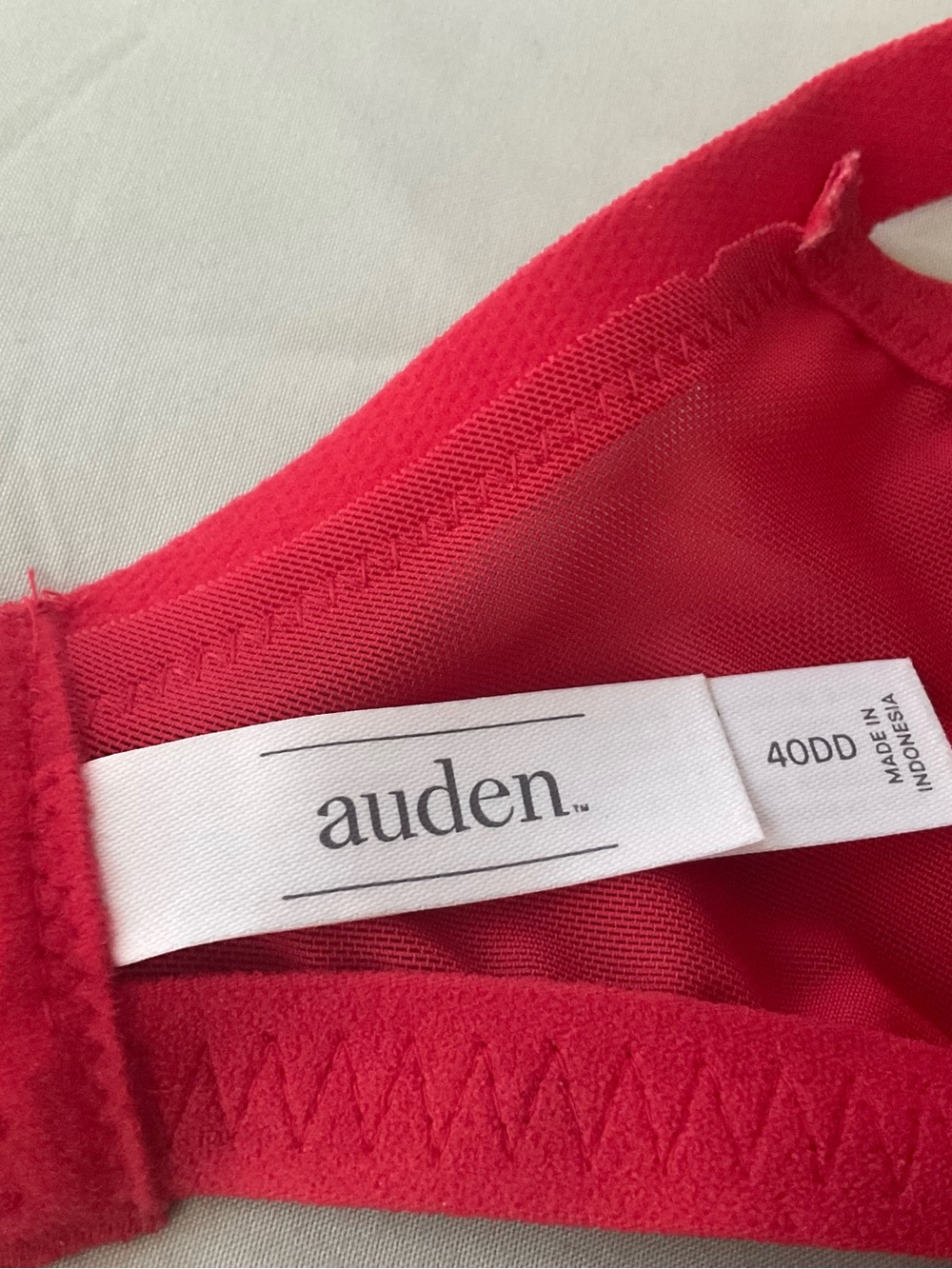 Red Auden Underwire Bra - Plus sized